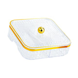 Maxbell Maxbell Divided Serving Tray with Lid Dustproof for Spring Festival Kitchen New Year clear