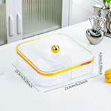 Maxbell Maxbell Divided Serving Tray with Lid Dustproof for Spring Festival Kitchen New Year clear
