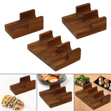 Maxbell Maxbell Wooden Tacos Holder Divider Stand Taco Plates for Home Restaurant Gatherings Single