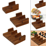 Maxbell Maxbell Wooden Tacos Holder Divider Stand Taco Plates for Home Restaurant Gatherings Single