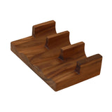 Maxbell Maxbell Wooden Tacos Holder Divider Stand Taco Plates for Home Restaurant Gatherings Triple