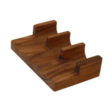 Maxbell Maxbell Wooden Tacos Holder Divider Stand Taco Plates for Home Restaurant Gatherings Triple