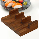 Maxbell Maxbell Wooden Tacos Holder Divider Stand Taco Plates for Home Restaurant Gatherings Triple