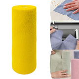 Maxbell Maxbell 20 Pieces Reusable Washable Rag Microfiber Cleaning Cloth for Dishes Pot Pan yellow