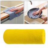 Maxbell Maxbell 20 Pieces Reusable Washable Rag Microfiber Cleaning Cloth for Dishes Pot Pan yellow