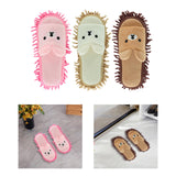 Maxbell Maxbell Dust Mop Slippers Novelty Floor Cleaning Tool for Bedroom Apartment Bathroom Pink