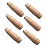 Maxbell Maxbell 6Pcs Kitchen Cutter Grips Comfortable Grip Kitchen Knife Replacement Handles Brown