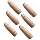 Maxbell Maxbell 6Pcs Kitchen Cutter Grips Comfortable Grip Kitchen Knife Replacement Handles Brown