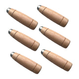 Maxbell Maxbell 6Pcs Kitchen Cutter Grips Comfortable Grip Kitchen Knife Replacement Handles Brown