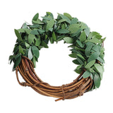 Maxbell Maxbell 6x Green Leaves Napkin Rings Spring Napkin Rings for Festival Birthday Event