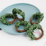 Maxbell Maxbell 6x Green Leaves Napkin Rings Spring Napkin Rings for Festival Birthday Event