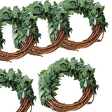 Maxbell Maxbell 6x Green Leaves Napkin Rings Spring Napkin Rings for Festival Birthday Event
