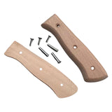 Maxbell 2xWood Knife Repair Handle Ergonomic Portable Craft Supply Meat Cutter Handle