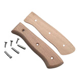 Maxbell 2xWood Knife Repair Handle Ergonomic Portable Craft Supply Meat Cutter Handle