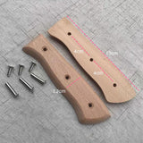 Maxbell 2xWood Knife Repair Handle Ergonomic Portable Craft Supply Meat Cutter Handle