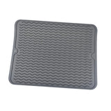 Maxbell Maxbell Silicone Dish Drying Mat Dish Drying Mat for Sink Dishes Liner for Hot Pots dark grey S