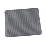 Maxbell Maxbell Silicone Dish Drying Mat Dish Drying Mat for Sink Dishes Liner for Hot Pots dark grey S