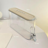 Maxbell Maxbell Beverage Dispenser Bucket Leakproof Easy Clean Clear Cold Kettle with Faucet White