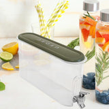 Maxbell Maxbell Beverage Dispenser Bucket Leakproof Easy Clean Clear Cold Kettle with Faucet Green