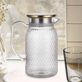 Maxbell Maxbell Beverage Pitcher Cold Water Pitcher Transparent Beverage Carafe Cold Pitcher steel lid gold