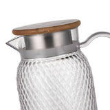 Maxbell Maxbell Beverage Pitcher Cold Water Pitcher Transparent Beverage Carafe Cold Pitcher bamboo lid