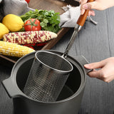 Maxbell Maxbell Noodles Strainer Basket Food Dumpling Strainer for Kitchen Chips Onion Rings 14cm