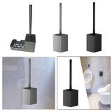 Maxbell Maxbell Toilet Bowl Brush Holder Set Long Handle Cleaning Tool for Restroom Bathroom Black A