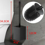 Maxbell Maxbell Toilet Bowl Brush Holder Set Long Handle Cleaning Tool for Restroom Bathroom Black B