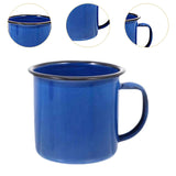 Maxbell Maxbell Enamel Coffee Cup Stylish Easy Clean Drinking Cup for Desktop Household Dorm Blue