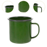 Maxbell Maxbell Enamel Coffee Cup Stylish Easy Clean Drinking Cup for Desktop Household Dorm Green