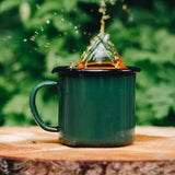 Maxbell Maxbell Enamel Coffee Cup Stylish Easy Clean Drinking Cup for Desktop Household Dorm Green