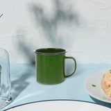 Maxbell Maxbell Enamel Coffee Cup Stylish Easy Clean Drinking Cup for Desktop Household Dorm Green