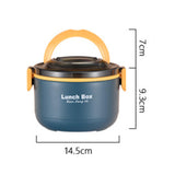 Maxbell Maxbell Adult Lunch Box Stackable Portable Insulated Lunch Container for Office Work Blue 1 layer