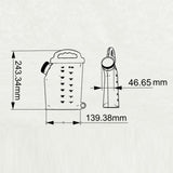 Maxbell Maxbell Food Storage Bag Sturdy Grain Storage Bag for Restaurant Home Sugar blue