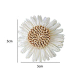 Maxbell Maxbell Sunflower Napkin Ring Dinner Table Setting for Party Family Gatherings Decor white
