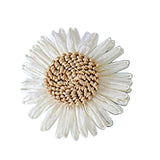 Maxbell Maxbell Sunflower Napkin Ring Dinner Table Setting for Party Family Gatherings Decor white