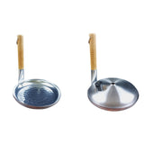 Maxbell Small Fry Pan Nonstick Comfortable Wooden Handle for Home Restaurant Kitchen