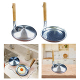 Maxbell Small Fry Pan Nonstick Comfortable Wooden Handle for Home Restaurant Kitchen