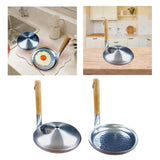 Maxbell Small Fry Pan Nonstick Comfortable Wooden Handle for Home Restaurant Kitchen
