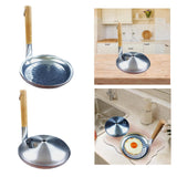 Maxbell Small Fry Pan Nonstick Comfortable Wooden Handle for Home Restaurant Kitchen