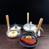 Maxbell Small Fry Pan Nonstick Comfortable Wooden Handle for Home Restaurant Kitchen