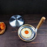 Maxbell Small Fry Pan Nonstick Comfortable Wooden Handle for Home Restaurant Kitchen