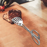 Food Scissor Tongs Stainless Steel Salad Tongs for Serving Food Ice Barbecue A