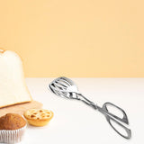 Food Scissor Tongs Stainless Steel Salad Tongs for Serving Food Ice Barbecue A