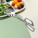 Food Scissor Tongs Stainless Steel Salad Tongs for Serving Food Ice Barbecue A