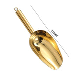 Maxbell Maxbell Ice Cube Scoop Multiuse Stainless Steel Scoop for Party Food Serving Wedding 255mmx90mm