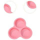 Maxbell Air Fryer Egg Mold Baking Mold Air Fryer Accessory 3 Holes Silicone Egg Mold