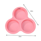 Maxbell Air Fryer Egg Mold Baking Mold Air Fryer Accessory 3 Holes Silicone Egg Mold