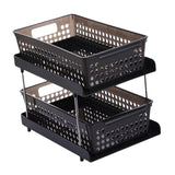 Maxbell Maxbell Kitchen Standing Shelf Makeup Display Holder for Countertop Dresser Tabletop black