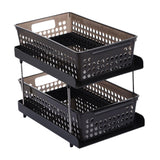 Maxbell Maxbell Kitchen Standing Shelf Makeup Display Holder for Countertop Dresser Tabletop black